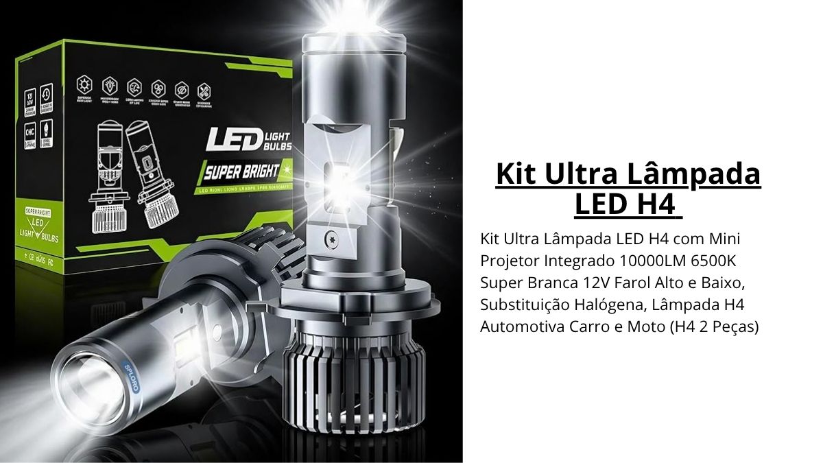 Kit Ultra Lampada LED H4